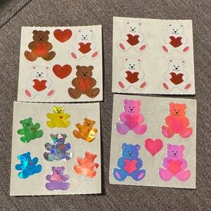 Colourful Valentine’s Bears Sticker Set